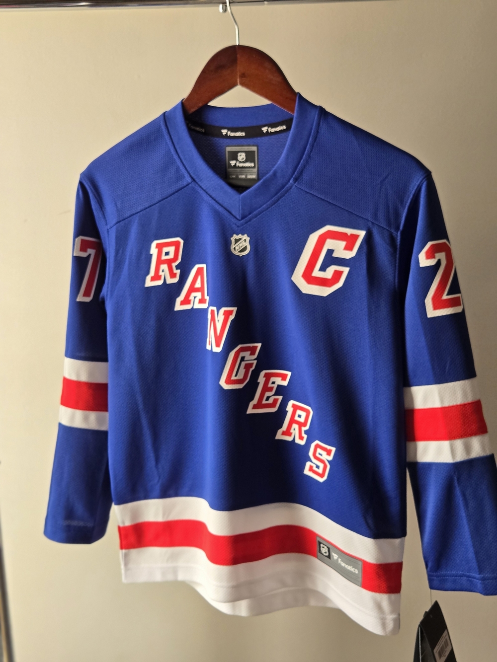 Fanatics New York Rangers Blue C Patch Hockey Jersey